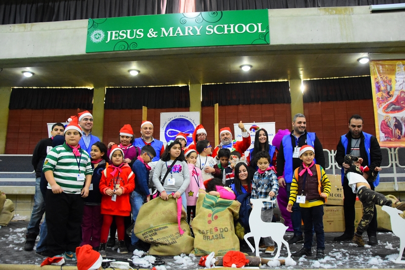 Saint Vincent de paul celebrating Christmas at Jesus & Mary school